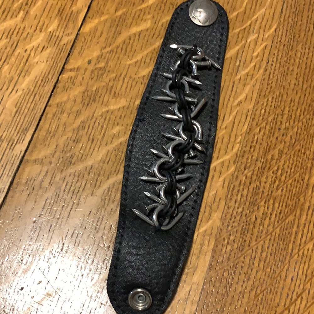 Unique Bent Nail Bracelet - Picture 2 of 6